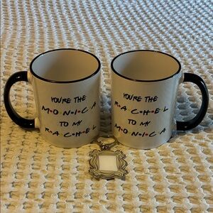 Monica And Rachel Bestie Mugs With Bonus Keychain